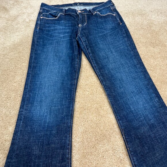 Old Navy Jeans Womens 4 The Flirt Boot Cut Flare Dark Wash Blue Denim NWOT - Picture 2 of 9